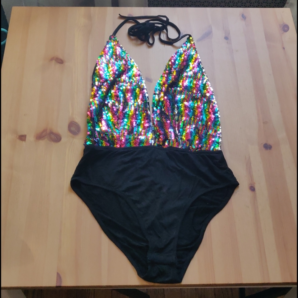 LAST CALL Sequin Bodysuit 🎉 Party Festival Rave